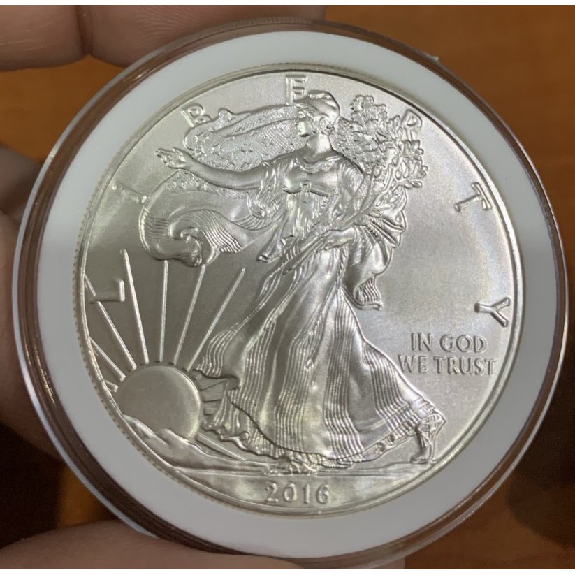 Koin Perak Murni American Silver Eagle 1 Oz 2016