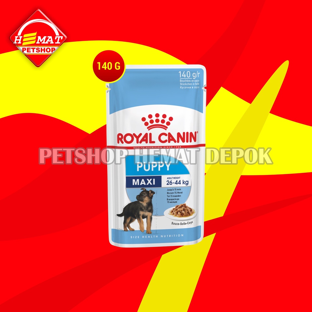 ROYAL CANIN MAXI PUPPY &amp; ADULT POUCH 140 GR