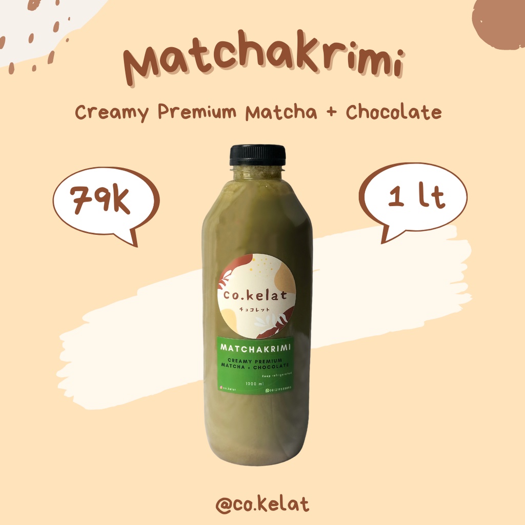 

MATCHAKRIMI Creamy Premium Matcha + Chocolate Milk Susu