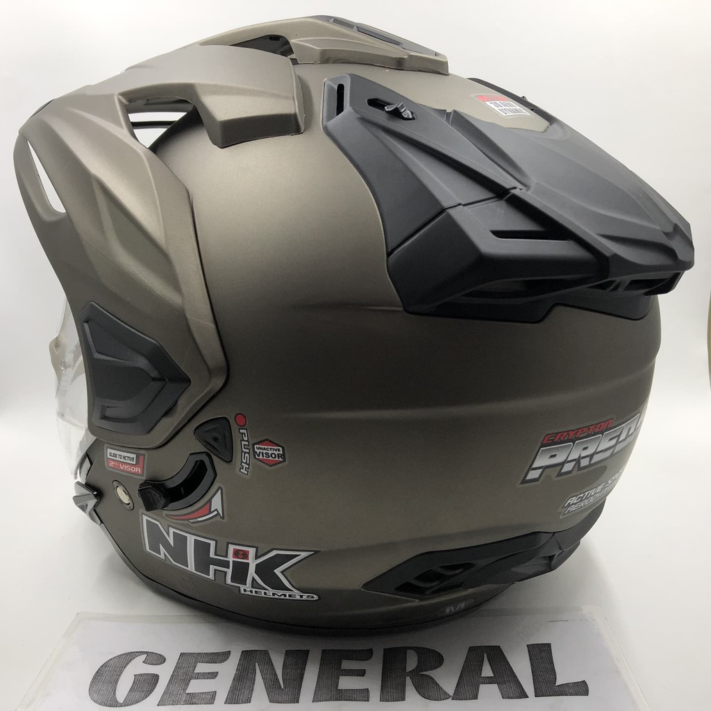 Goyang Harga Helm Nhk Predator Crypton Solid Star Grey Doff Abu Dop Double Visor 100 Original Shopee Indonesia