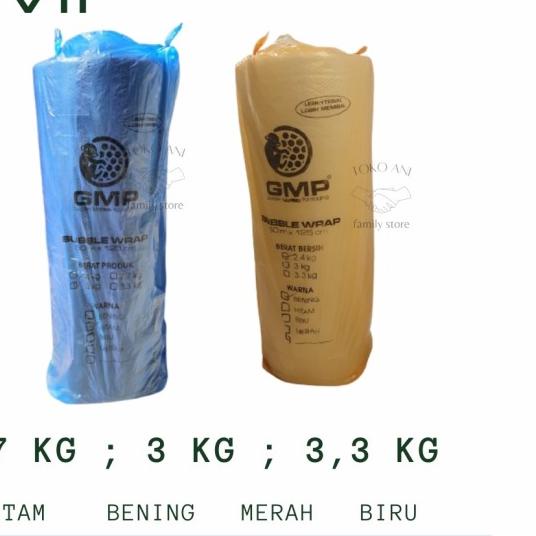 

ⅎ BUBBLE WRAP GMP MURAH HITAM/BENING GMP 3KG 30cm x 50m - Putih ☚