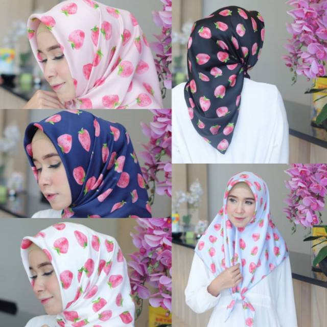 Hijab Segi Empat Motif New 2021 / Maxmara Square