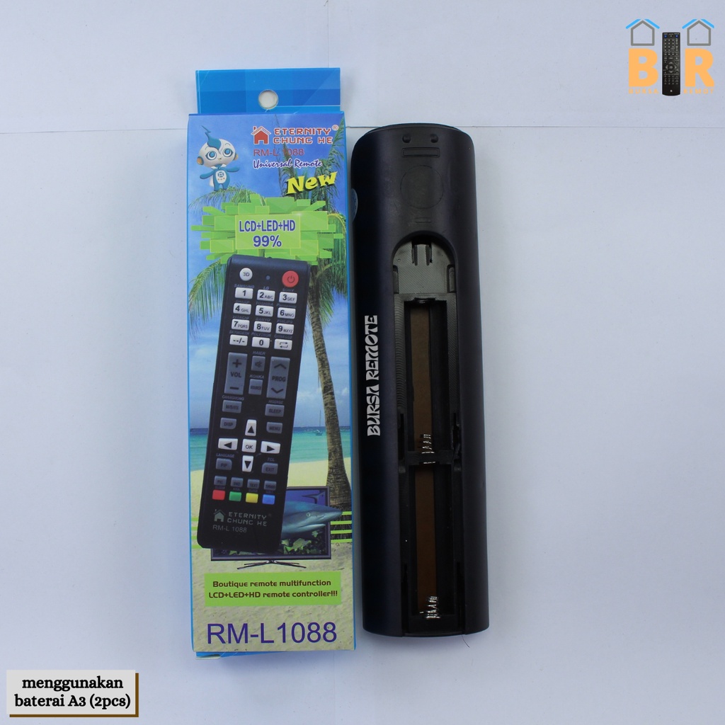 Remot / REMOTE TV POLYTRON MULTI LCD LED TIPE RM-L1088 / ECER DAN GROSIR