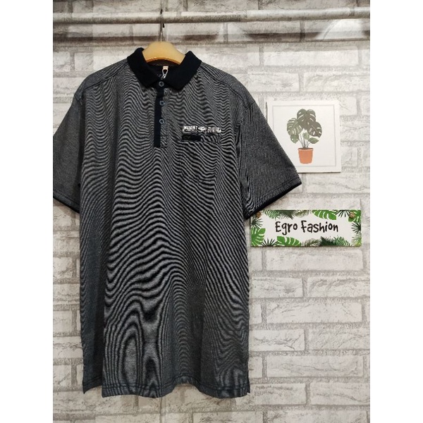 kaos kerah ie Tuna jumbo XXXL lengan pendek