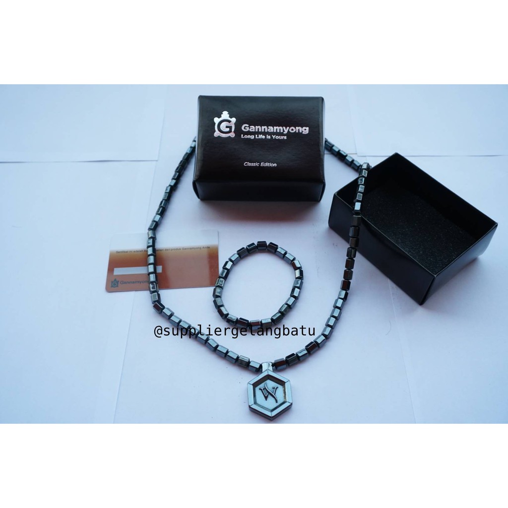 PROMO Kalung IWS LSW biomagnetik media alat terapi free gelang tangan