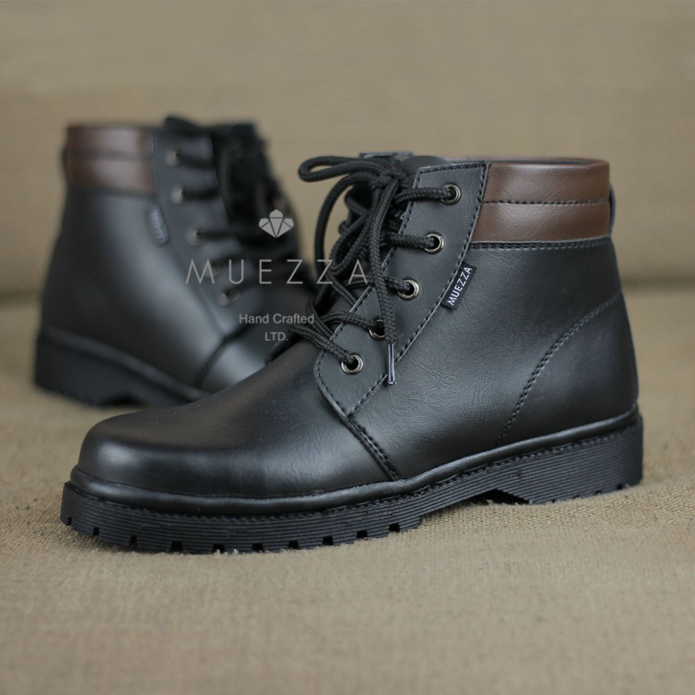 Diskon (ATM) Sepatu Safety Boots Wanita Ujung Besi Original Muezza Hand Crafted Limited Pdl Pdh