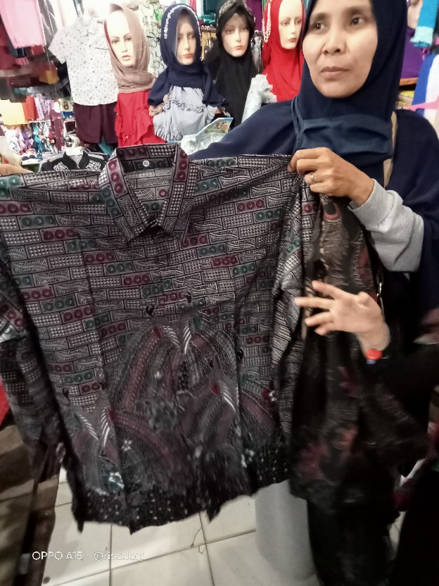 Kemeja Batik Pria Lengan Panjang M L Xl Xxl