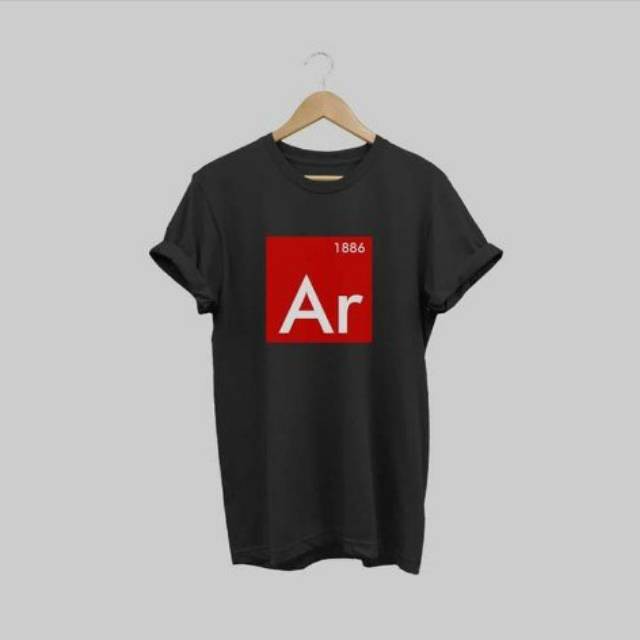 Kaos Pria Sepakbola Arsenal Jumbo BigSize Lengan Pendek Cotton Combed 30s M L XL 2XL 3XL 4XL 5XL 6XL