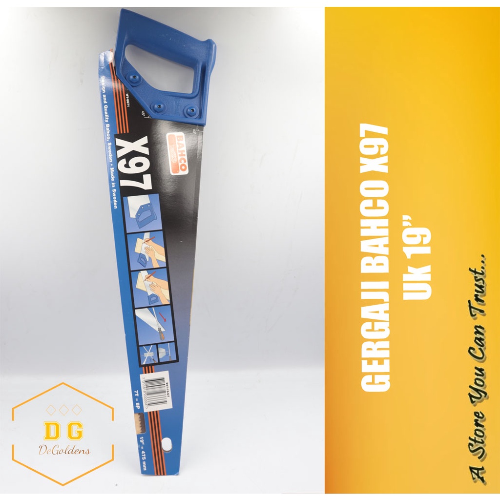BAHCO X97 - GERGAJI KAYU BAHCO 19 INCH - BAHCO HANDSAW X97