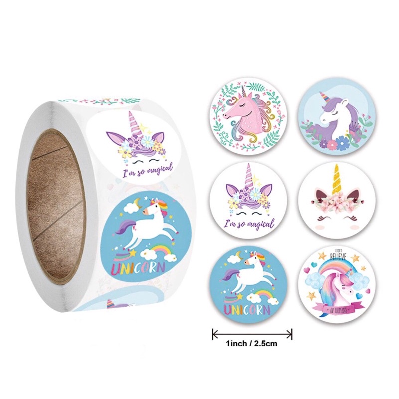 

[ BUKAN 1 ROLL!!!! ] Sticker Unicorn / Sticker Lucu / Stiker Hias / Hiasan / Stiker Aksesoris
