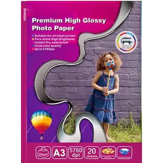 

Kertas Foto Premium High Glossy Photo Paper A3 210 gsm 210 gr