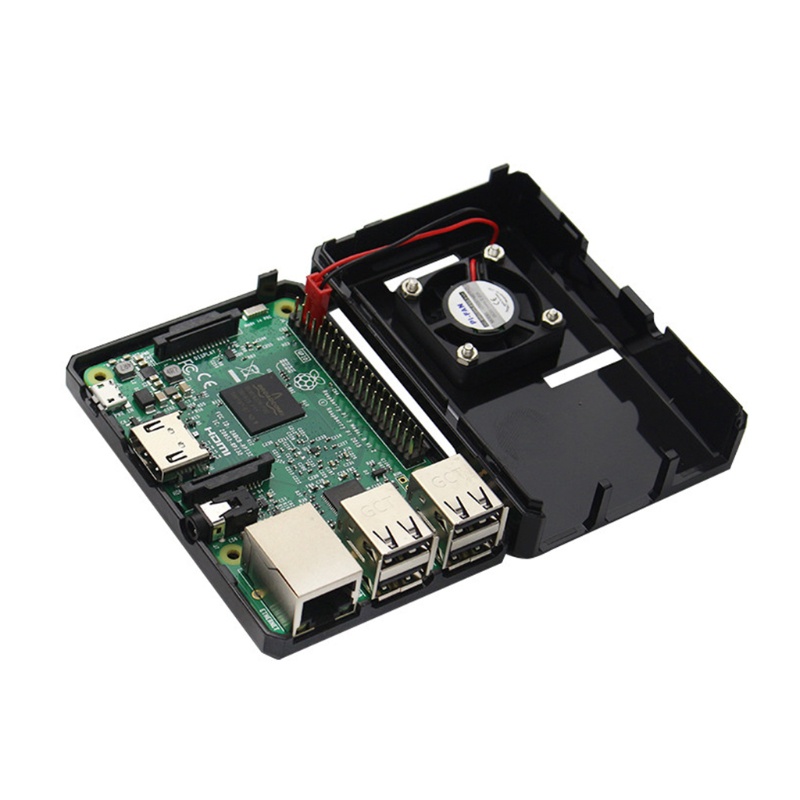 Btsg Acrylic Case for Raspberry Pi 3model B, Raspberry Pi for Case for Raspberry Pi 3dengan Kipas Pendingin Raspberry Pi Hea