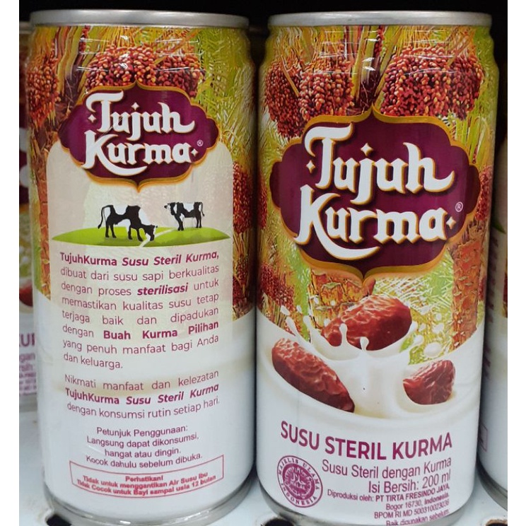 

Tujuh kurma susu steril kurma 200ml