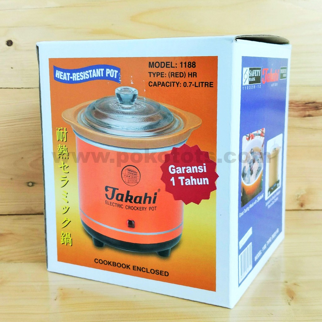 Takahi 1188 Electric Crockery Pot 0,7 Liter Slow Cooker 0.7 Ltr WHS