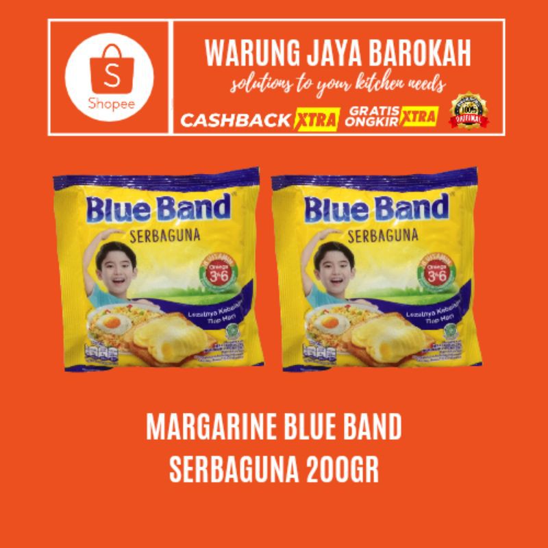 

MARGARIN/MENTEGA/BLUEBAND/SERBAGUNA 200gr/MAKANAN/HEMAT/MURAH/GROSIR