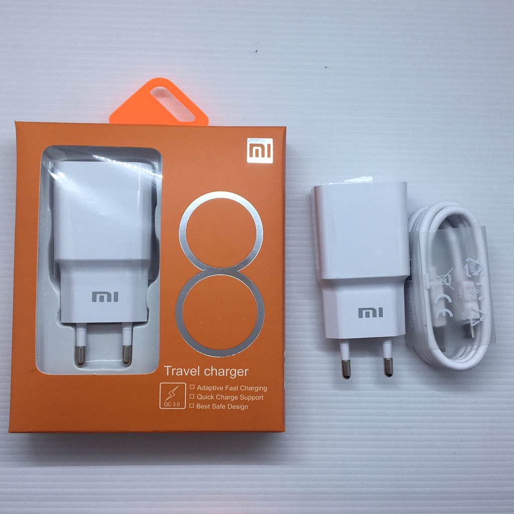 charger xiaomi fast Quick charge 3.0  mirco / tipe c mi8 mi9 redmi note 7 8 10 k20 pro fast charging