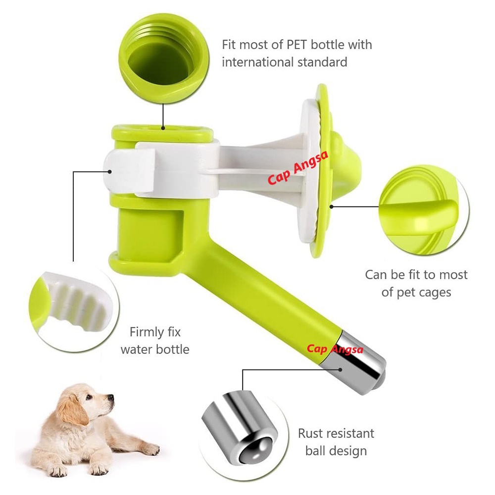 PET DRINK BOTTLE BOTOL MINUM GANTUNG TEMPEL KANDANG HEWAN DOG CAT HAMSTER KELINCI ANJING KUCING FEEDER