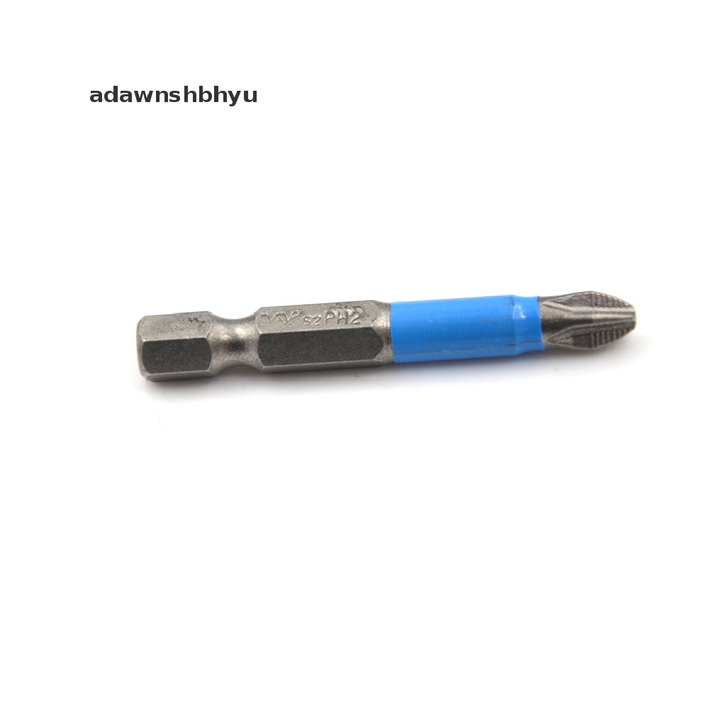 Adawnshbhyu Baru 1pc1/4&quot; Hex Magnetic Non Anti Slip Jangkauan Panjang Mata Obeng Elektrik PH2 Panjang 50mm Single Side Power Tools