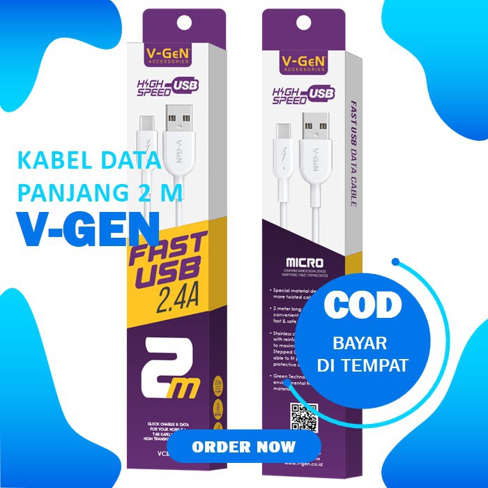 Jual Kabel Data Usb V Gen Vcb Fast Charging Kabel Charger Micro Usb Vgen Shopee Indonesia