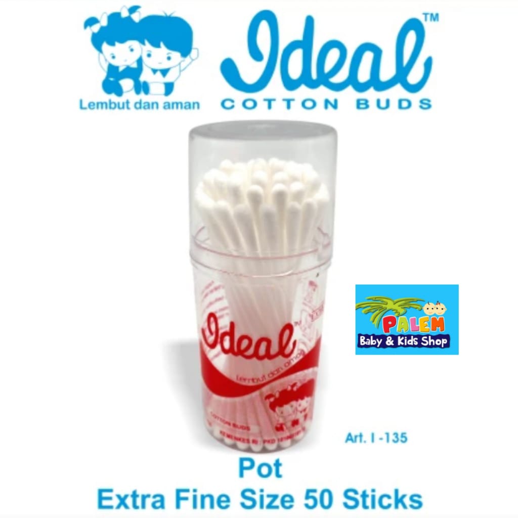 Cotton bud ideal pot isi 50pc i135/115717