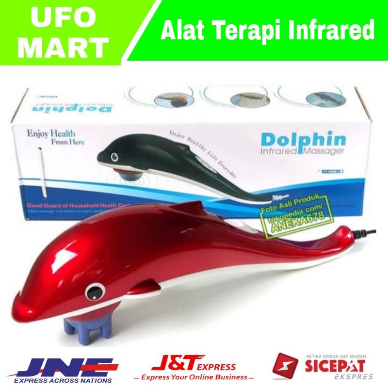 alat pijat punggun pinggang badan elektrik dolphin original infrared 6 in 1 - Alat Terapi Pijat Elektrik