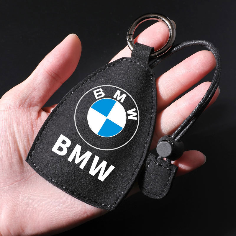 Suede Car key bag Universal fob for E46 E90 E60 E39 F30 E36 F10 F20 E87 E92 E30 E34 X1 X3 X4 X5 X6 Car Key Case