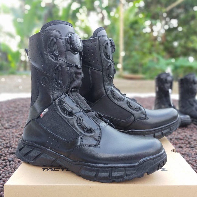 SEPATU PDL TALI PUTAR BROTRHER FITGO KULIT ASLI SEPATU PDL TNI POLRI SECURITY SATPAM SEPATU BOOTS