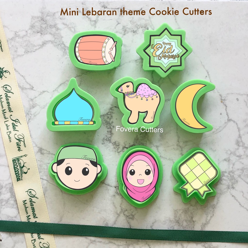 

COOKIE CUTTER LEBARAN (mini tanpa stamp). SET 4pcs/6pcs/8pcs