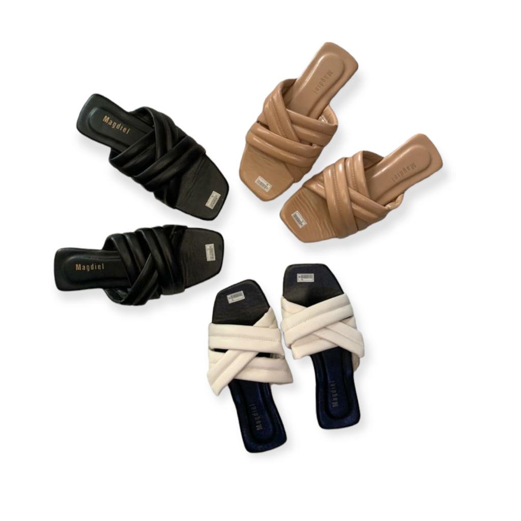 Gea Sandals Slop Three Rope Rumah Polos