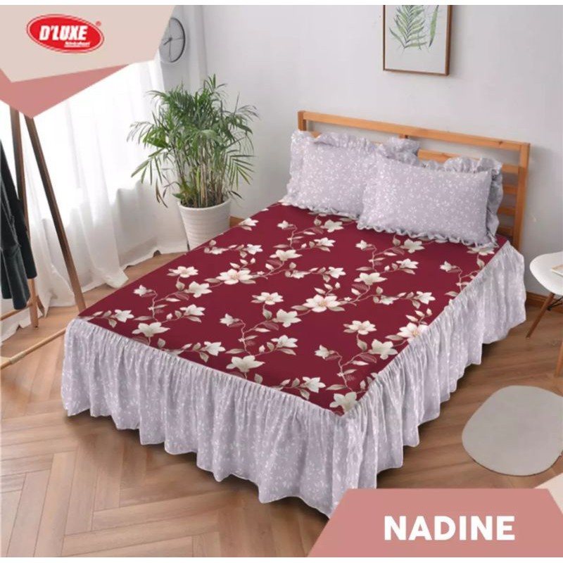 SPREI KINTAKUN D'LUXE RUMBAI 180X200/ Kintakun sprei rumbai Nadine/HIKARI