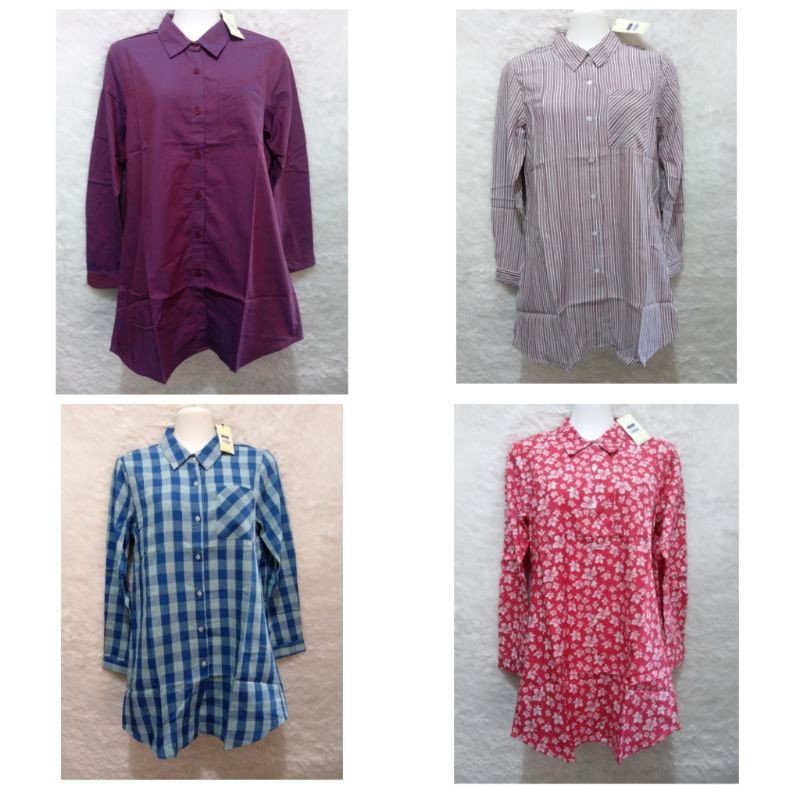 Tunik Azhania kancing full