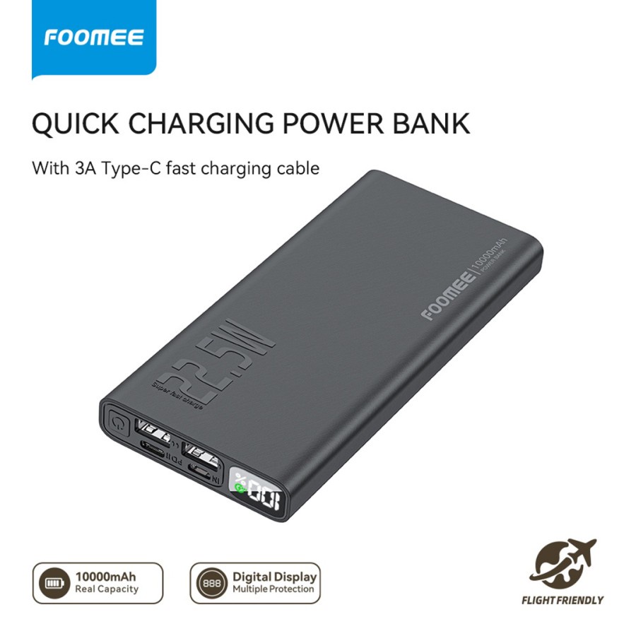 Foomee RZ10 Powerbank 10000mAh Fast Charging QC3.0 3A 22.5W