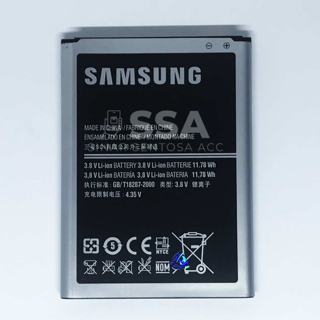 Baterai Original 100% Samsung Galaxy Note 2 N7100 EB595675LU Note2 Batre Batrai Battery Note2 Ori HP Awet Garansi