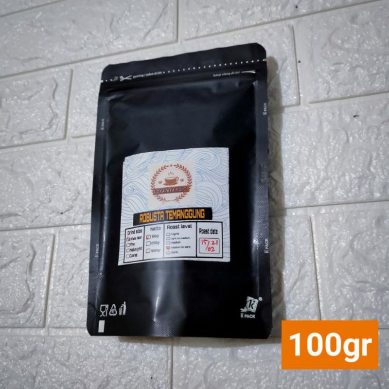 

kopi robusta temanggung 100gr biji/bubuk lokajaya kopi