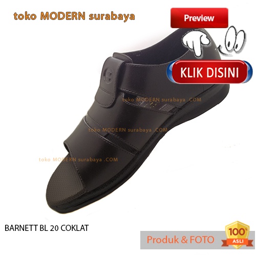 BARNETT BL 20 COKLAT sepatu sandal pria sopan casual slide