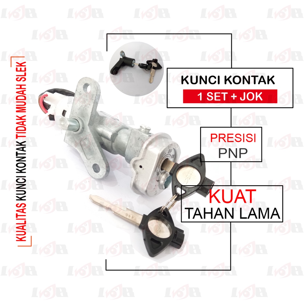 Murah Kunci Kontak Set MIO SOUL FINO Carbu Kode 14D Set Kontak Depan Belakang Motor Yamaha