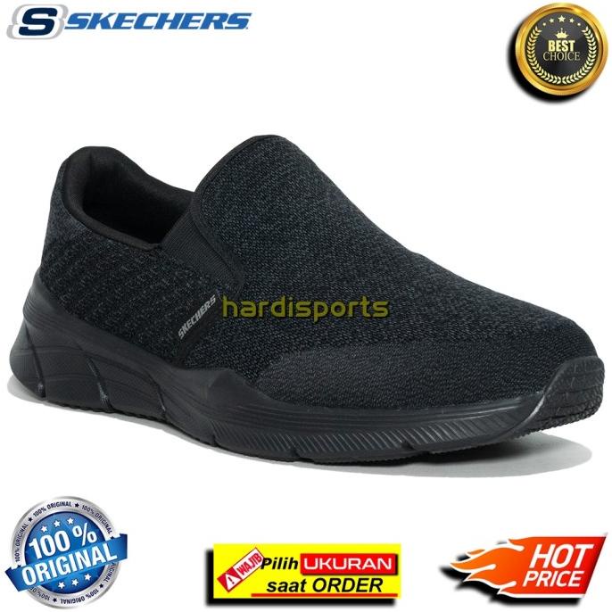 Sepatu Slip On Sneaker Pria Skechers Equalizer 4.0 232064-Bbk Original Ukhasachairil