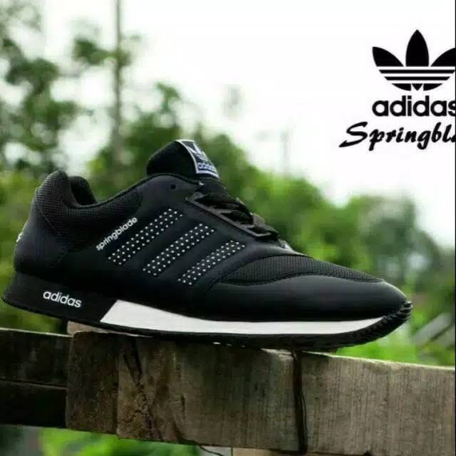 Sepatu Sport Adidas Neo Hitam Full Pria Wanita