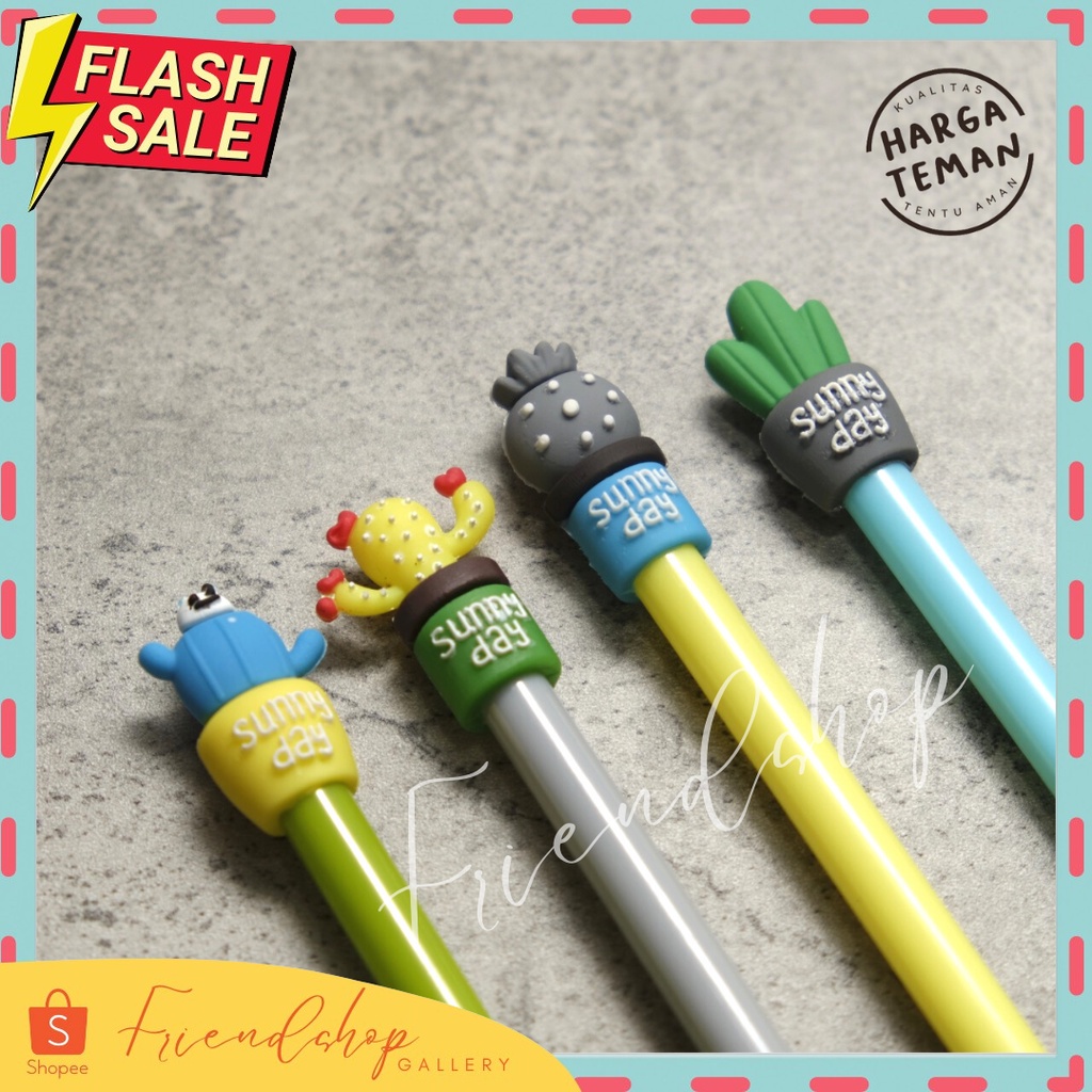 

PULPEN GEL TINTA HITAM BENTUK KAKTUS SUNNY DAY PERLENGKAPAN SEKOLAH