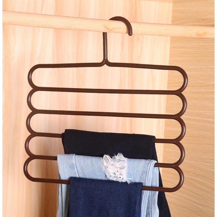 HL0048 Hanger Baju Susun 5 in 1 Anger Plastik Gantungan Jilbab Handuk Serbaguna