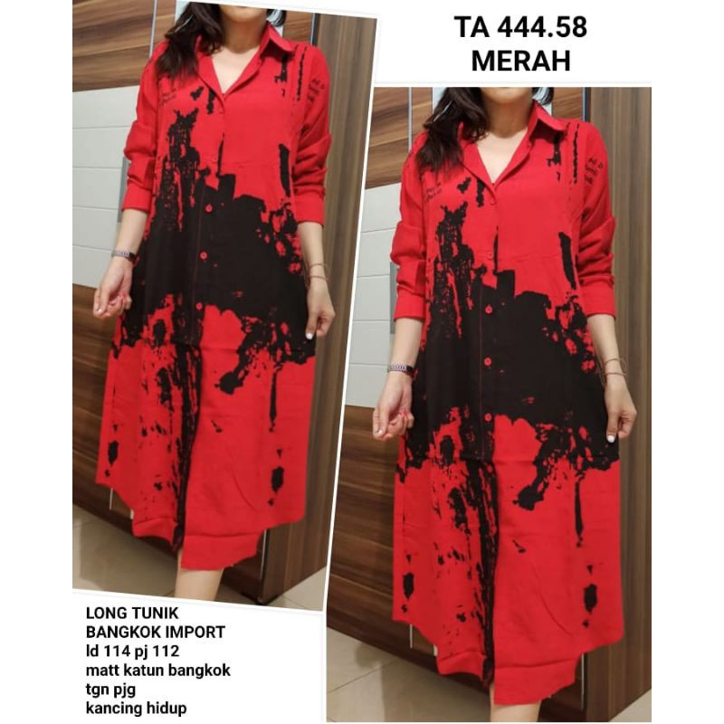 444.58# long tunik bangkok import