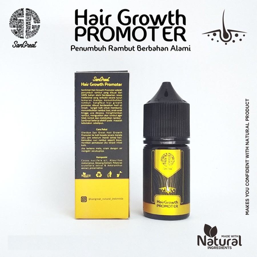 SanGreat Serum Rambut Penumbuh Rambut Alami Anak &amp; Dewasa