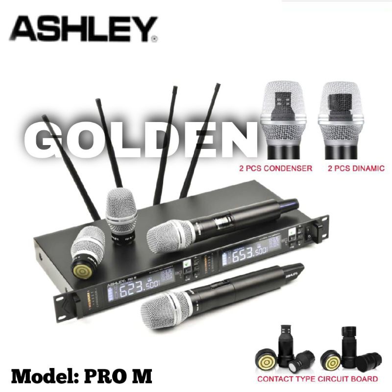 Jual Mic Wireless Ashley PRO M Original Produt Dynamic Condenser