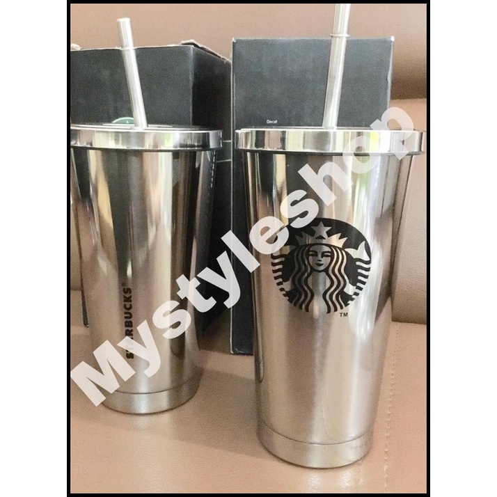 Mug Gelas - Jual Starbucks Tumbler Gelas Silver Original 1 Pcs