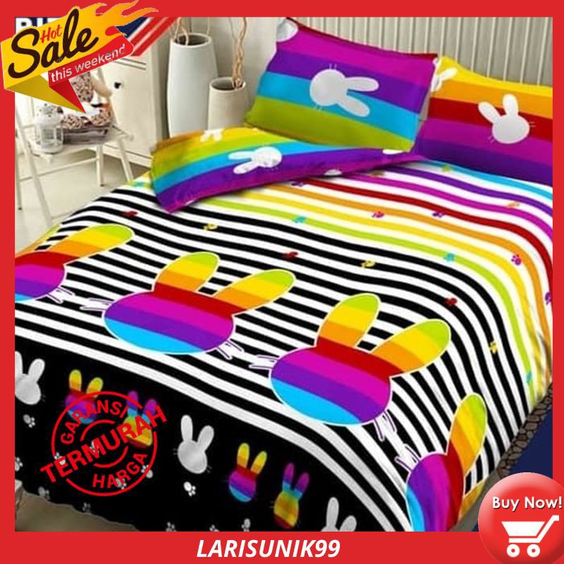 Bed Cover Kintakun Karakter Anak Lucu Selimut Karakter Ukuran 180x200 Cm Satu Set Bed Cover Sprei