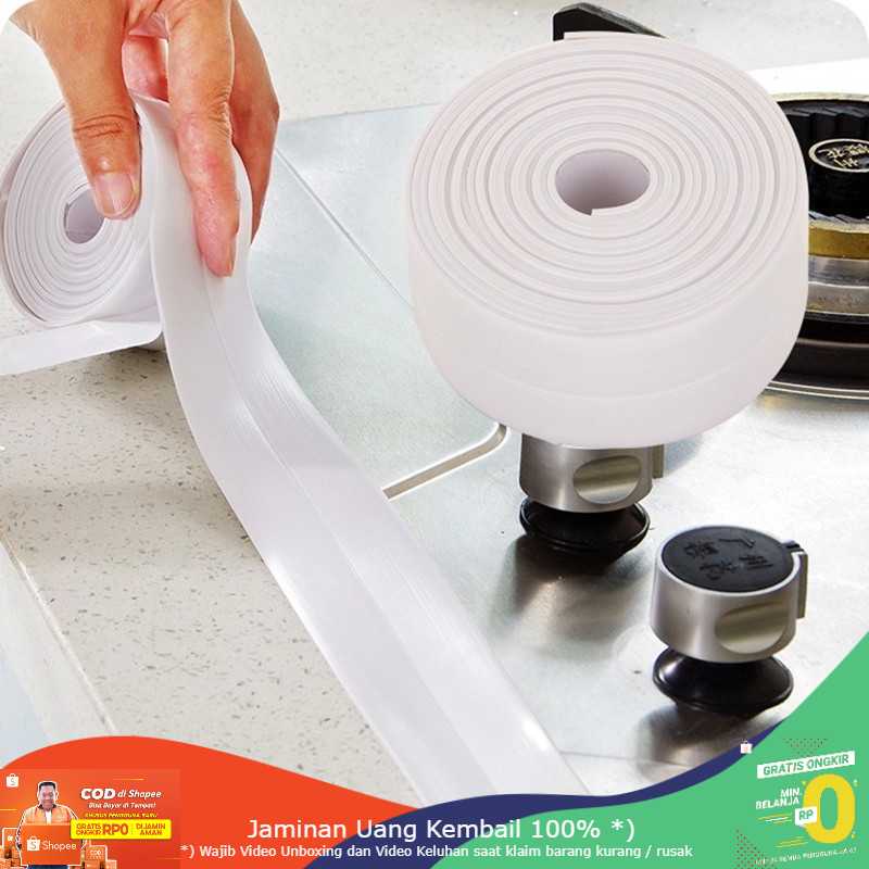 (BISA COD) RVOSTR Sticker Adhesive PVC Penyerap Air untuk Wastafel Dapur 3.7CM x 3.2M