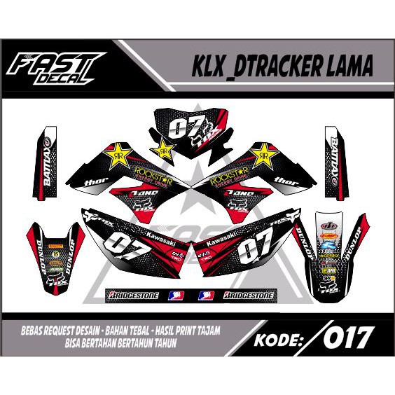 DEcal sticker klx lama_dtracker lama17