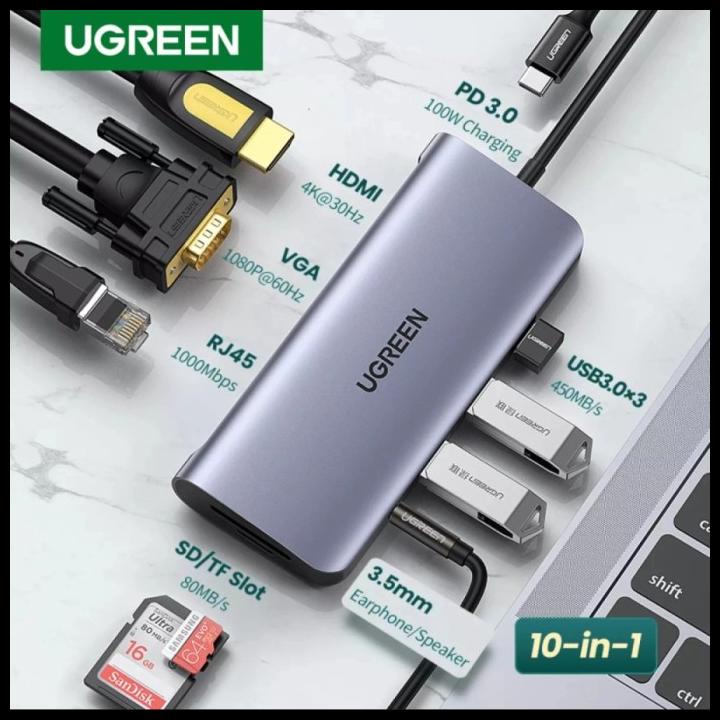 Converter Usb C To Card Reader Hub Hdmi Micro Sd 6In 1 Adapter Macbook