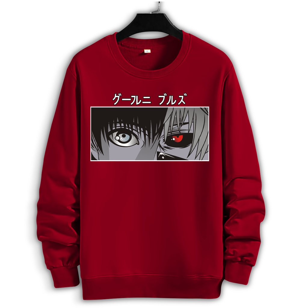 Baju sweater (DTF RED EYES) Pria Lengan panjang /Outerwear/Sweater pria/Fashion pria/Sweater Pria Basic Jumper