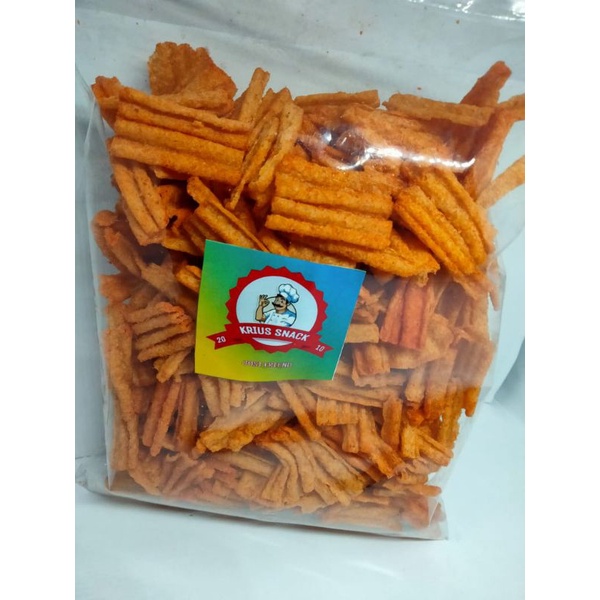 

kerupuk kentang/krupuk kentang balado